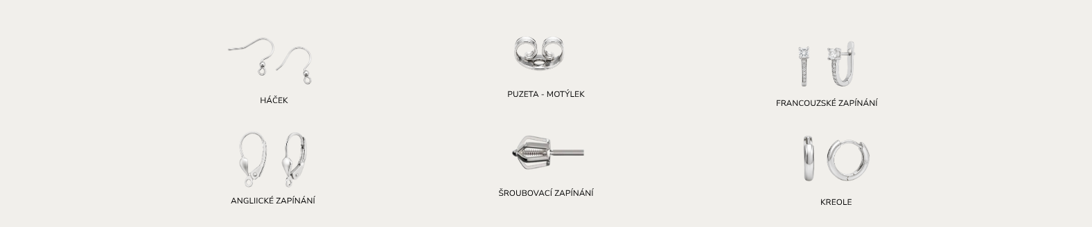 Druhy zapínání náušnic - které si vybrat?